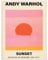 KSHAO ATHQW Andy Warhol Poster, Andy Warhol Druck, Sonne, Wandkunst, trendige Leinwandmalerei, Museumsposter, modernes Wohnzimmer, Heimdekoration, Bilder, 30 x 40 cm x 1, ohne Rahmen