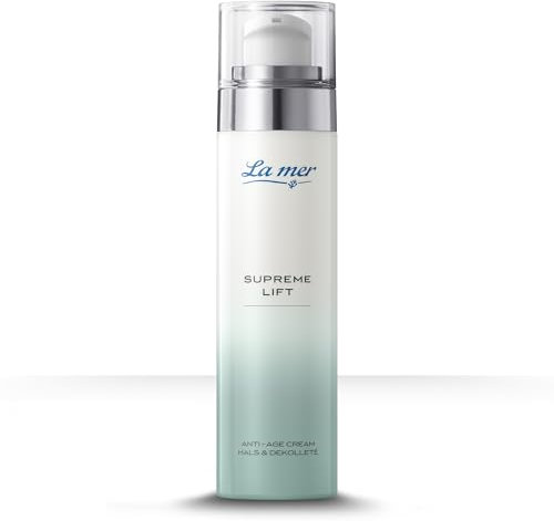La mer Anti-Age Cream Hals & Dekolleté 50ml Supreme Lift | Gegen trockene Haut | Spendet Feuchtigkeit, reduziert Faltentiefe | Vitamin E & Shea Butter
