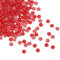 QUARKZMAN 300pz Perle Piatte 4mm ABS Plastica Mezza Sfera Tondo Imitazione Perle Perline per Fai Da Te Scarpe Decorazioni Abbigliamento Matrimonio Cornici Foto Natale, Rosso