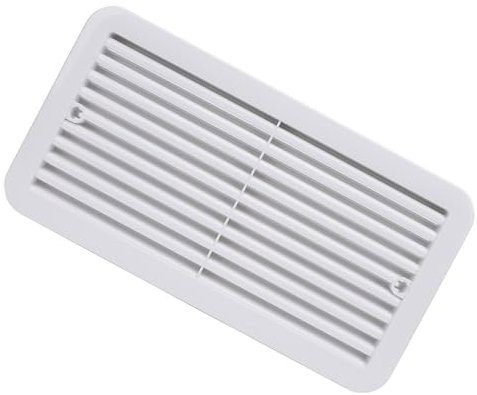 Rejilla de ventilación lateral para caravana, 35 x 18,6 cm, resistente a los rayos UV, rectangular, cubierta de rejilla de ventilación para camping, vehículo, autocaravana, remolque