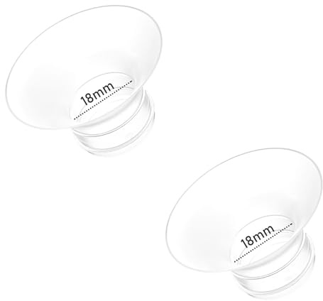 Flanscheinsatz 2 Stück, kompatibel mit Momcozy M5/M9/M6/S12 Pro/V1 Pro/V2 Pro, für Spectra/Medela/MomMed/Eufy/Lansinoh/Elvie Milchpumpe, passend für 24 mm Flansch/Schild der meisten Pumpen (2 Stück