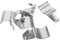 Luxshiny 5 Pezzi Gancio articolare in acciaio inossidabile gancio per griglia appendiabiti da appendere gancio per parasole camper ganci da garage in metallo Silver