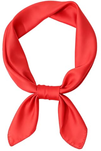 WHIPPY Damen Tuch Mode Bandana Halstuch Kopftuch Schal für Damen | 70x70cm Leicht Schal Seidig Weich Quadratisches Tuch