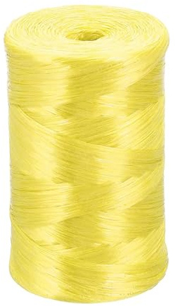 PATIKIL 420m Kunststoffseil Haushaltsschnur Schnurrolle Basteln DIY Gelb | Polyester Nylon, Für Garten Verpackung