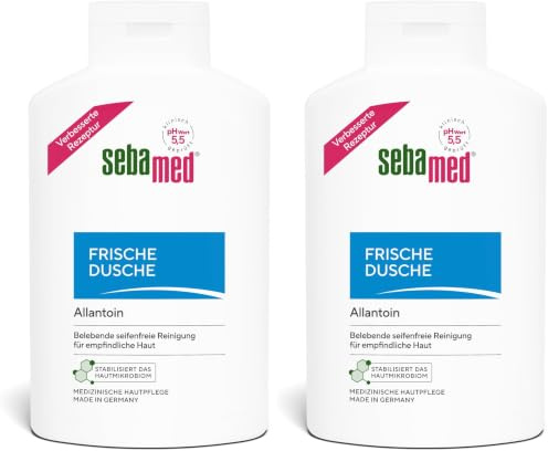 SEBAMED Frische Dusche 400 ml, Duschgel für empfindliche und strapazierte Haut, langanhaltendes Frischegefühl, versorgt die Haut mit Feuchtigkeit durch Aminosäuren und Allantoin, für Männer und Frauen