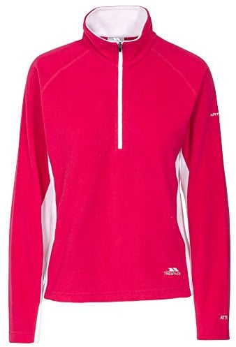 Trespass Apres, Raspberry, XXS, Ultralight Microfleece 130gsm for Women, XX-Small / 2X-Small / 2XS, Pink