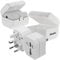 2X Reiseadapter Travel Adapter universal 3-teilig, 150 Laender EU, USA, AUS, UK Stecker, kompakt 64 x 62 x 47mm