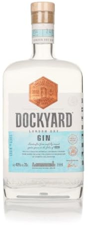 Copper Rivet Dockyard Gin - Hand Crafted Flavoured Gin 70cl 40.0% ABV, Small Batch Gin, Specially Selected Artisan Gin Botanicals - Orange, Lemon, Elderflower, Kent Dry Gin - Premium Gin Gift Bottle