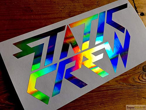 SUPERSTICKI Static Crew Oil Slick Folie Hologramm Auto Tuning Aufkleber ca 20cm Autoaufkleber