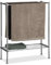 Relaxdays, 3 Handtuchstangen, Silber Handtuchhalter Chrom, Ablage, Handtuchregal, stabil & rostfrei, HBT: 79x64x26 cm