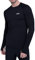 TCA Men's Stamina Long Sleeve Reflective Lightweight Running Workout Training Gym Top with Thumb Holes - Black, L