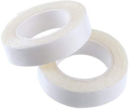 Yesallwas 2PCS 1cm * 3m Double Sided Tape Toupee Tape Wig Adhesive Hair Extension Tape Double Sided Glue Waterproof Wig Tape For Women Men