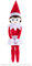 The Elf on the Shelf® Plushee Pals® Huggable | 70 cm großer Plüschelf | Mädchen mit Blauen Augen | Scout Elf Kuschelpuppe