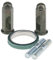 Almencla Lot de 2 joints d'échappement avec 4 vis pour scooter GY6 50 cc 70 cc 90 cc 110 cc 125 cc 150 cc 4 temps