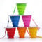 XSEXO Tasse De Voyage Pliable, Lot De 6 Tasses En Silicone Pliables Avec Couvercle, Gobelets Extensibles, Tasses réutilisables pour Le Camping (6Pcs)