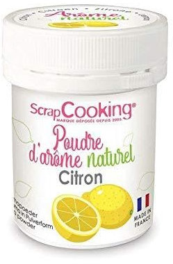 Aroma alimentare naturale in polvere 15 g Limone + Glitter alimentare oro