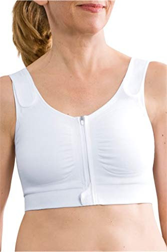 Amoena Leyla Front Fastening ~ Post Surgical ~ Soft Cup Bra - Front Zip Closure ~ NON RETURNABLE ITEM ~ Medical Bra (48)
