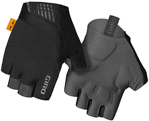 Giro Supernatural Handschuh mit Nahtloser Handfläche, Polsterung für Komfort und Kontrolle auf Straße und gemischten Untergründen, schützt Durchblutung und reduziert Druckstellen, Black, Größe: M