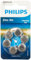 PHILIPS Pilas 1.4V para Audífonos 675 (Hearing Aid Battery) ZA675B6A/00, Tecnología Premium Zinc Air, Batería de Larga Duración, Pestaña Abre-Fácil, Tipo PR44 y ZA675 (6Unidades) Color Azul
