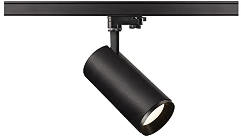 SLV 3 Phasen System Leuchte NUMINOS® PHASE L/LED 3-Phasen-Strahler, Spot, Decken-Strahler, Decken-Leuchte, Schienensystem, Innen-Beleuchtung / 4000K 28W 2715lm schwarz dimmbar 60Grad