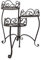 Crispe Blumenständer Blumenregal Blumentreppe mit 3 Etagen - zusammenfaltbar - Pflanzregal Pflanzenständer aus Metall - Höhe 56 cm - sehr stabil (Braun)