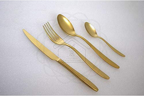 SERVIZIO POSATE FAST ORO 72 Pz. ICE TRATTAMENTO PVD SALVINELLI