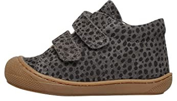 Naturino Cocoon VL-Chaussures Premiers Pas en suède imprimé Poney-Anthracite, Anthracite 20