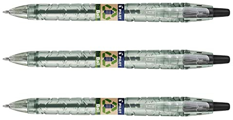 Kugelschreiber B2P ecoball Blister 3 Stück schwarz