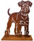 Terma Stahldesign Rost Hund Zwergschnauzer Lebensgroß Handmade Germany tolle Gartendeko aus Metall Figur deko Geschenk Rostfigur Garten deko Gartenfigur, hundegrab deko