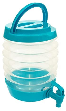 RSW Collapsible Drink Beverage Dispenser Plastic 3.3Lt Serving Jar with Tap (Blue)