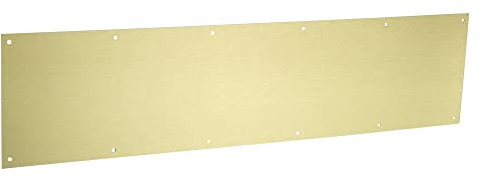 National Hardware N270-353 Kick Plate, 8 × 34, Brushed Gold