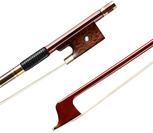 SURVEAL Professioneller Pernambuco Violinbogen mit Schlangenholz-Frosch, Größe 4/4, Acro de Violino (4/4)