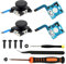 ZHUROUPU for Nintendo Switch (Oled Model/Lite) Joystick Analog Thumb Stick Replacement Left/Right Joy-Con Controller with Conductive Film and Drift Fix Tools(Y1.5 / +1.5 Screwdriver)
