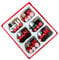 Levemolo 6 Stück Retro-Deko Mini-Rot-Dekorationen Weihnachts-Holz-Hängeornamente Weihnachtsbaum-Ornamente Weihnachtsbaum-Hängezug Holz- Deko-Accessoires Vintage-Strumpf