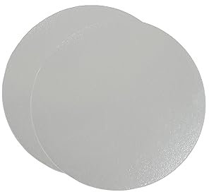 Bases Redondas para Tartas 15cm Ø | Grosor 1 mm | Pack de 10 Plata | Soporte Expositor para Bizcochos, Pasteles y Dulces en Cartón | Color Plateado