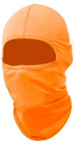 OcioDual Sturmhauben, Orange fur Motorradfahren, Snowboarden Outdoor Sports, Gesichtshaube Skimaske, Gesichtsmaske, Sturmmütze, Motorradmaske, Dünn und Atmungsaktiv Fahrradmaske