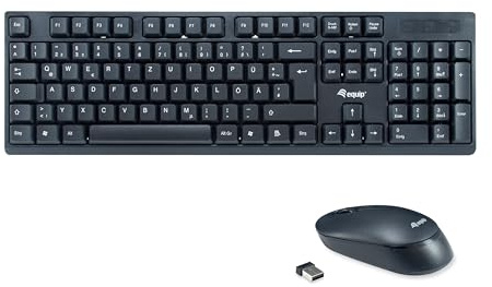 Equip 245220 Kabelloses Tastatur- und Mausset, DE Layout (QWERTZ)