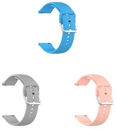 Lot de 3 bracelets de rechange étanches en silicone pour montre Garmin Vivoactive 5