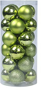 Weihnachtskugeln Weihnachten Set drinnen und draußen Dekoration Weihnachtsbaumschmuck Weihnachtskugeln Dekoration Weihnachtskugeln Kunststoff Set Christbaumkugeln Deko (Mint Green, One Size)