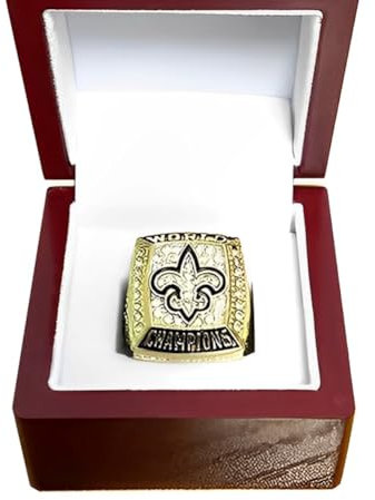 MCBEAN Super Bowl Football 2009 Champion Ring Replik NFL Championship Loops Souvenir Sammlerstücke Beste Rugby-Geschenke für Männer Frauen Papa Freund Alumni-Fans,13#