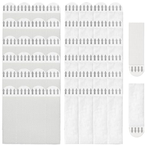 48 PCS Command Heavy Duty Wall Stickers No Nails Picture Hanging Strips Photo Frame Stickers for Wall Water-Resistant Double Sided Adhesive Strips