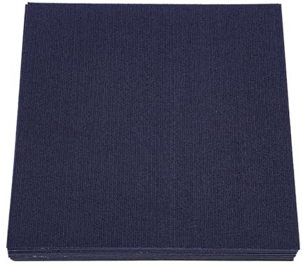 Tapis autocollant Dalle de moquette pelable et collante de 24 x 24, moquette chambre 15 pièces de dalles de moquette pelable et collante, dalles de moquette pour le commerce (bleu marine)