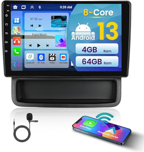 [8 Core/4G+64G] Inefala Upgrade Radio Android 13 con Wireless Carplay para Renault Trafic II Opel Vivaro B Nissan Primastar 2010-2014 con 10 Pantalla Táctil DSP 59UI GPS WiFi BT Mic Cámara Trasera