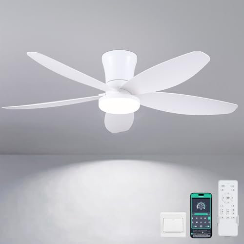 Surtime Ventilatori da soffitto bianchi 6666 da 42 pollici