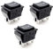 JZK 3 Pulsadores Electricos Interruptores Basculantes de 6 Pines, CA 250 V, Doble Polo (DPDT) 16 A ON-OFF-ON Momentary