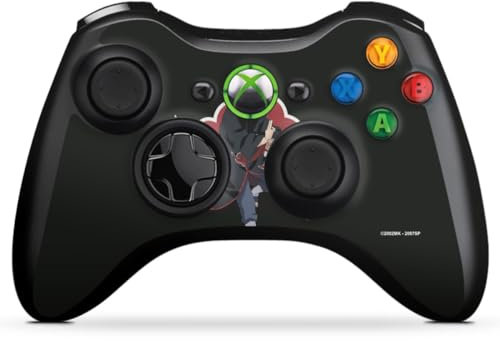 DeinDesign Skin kompatibel mit Microsoft Xbox 360 Controller Folie Sticker Itachi Uchiha Offizielles Lizenzprodukt Naruto Shippuden