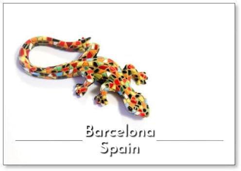 Souvenir aus Barcelona, Kühlschrankmagnet