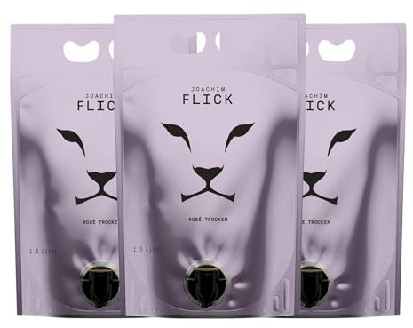 Joachim Flick Rosé Spätburgunder Trocken Rheingau Bag in Box 1,5 L Rosé-Wein (Karton mit 3 Bag in Box von 1,5 L)