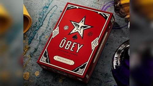 Obey Red Edition Spielkarten von theory11