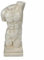 Griechische Statue, männlicher Körper, Torso, Kunststein, 24 cm